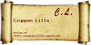 Czuppon Lilla névjegykártya